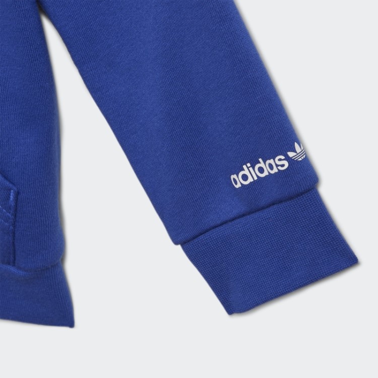 Conjunto De Moletom Com Zíper Adicolor Azul Adidas Bold