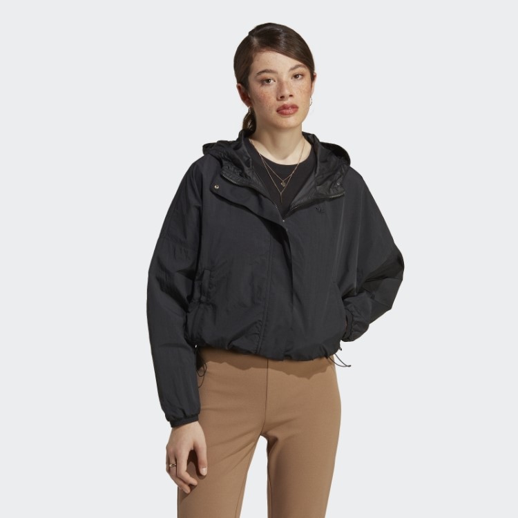 Moletom Com Capuz Preto Premium Essentials Em Nylon Adidas