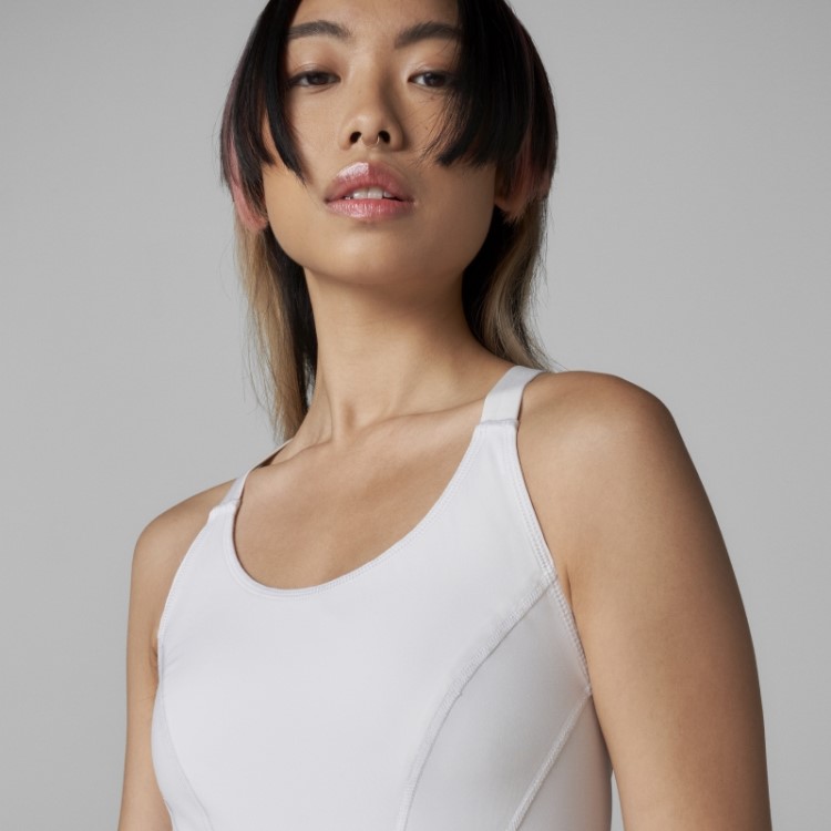 Top Branco Adidas By Stella Mccartney Truepurpose Top Fashion