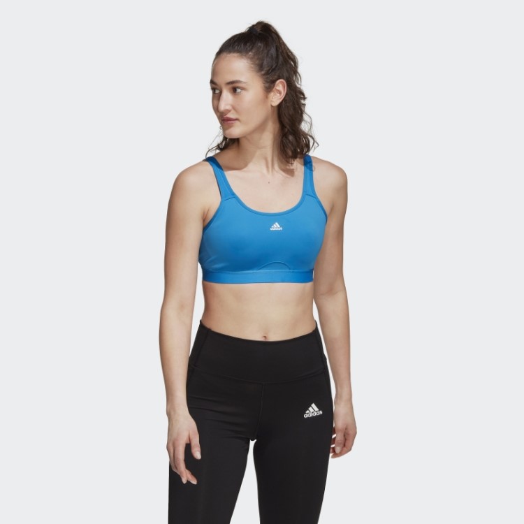 Azul Adidas Tlrd Move Training Moda Sutiã De Alto Suporte