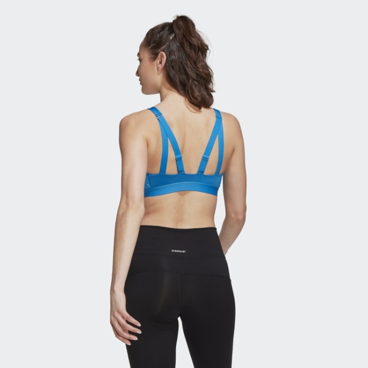 Azul Adidas Tlrd Move Training Moda Sutiã De Alto Suporte