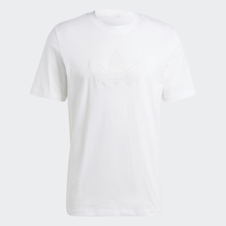 Camiseta Com Monograma Gráfico Adidas Branca