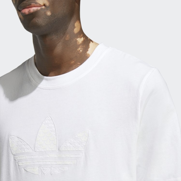 Camiseta Com Monograma Gráfico Adidas Branca