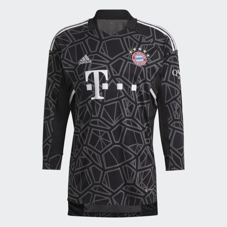Camisa De Goleiro Do Fc Bayern 22/23 Preta Adidas