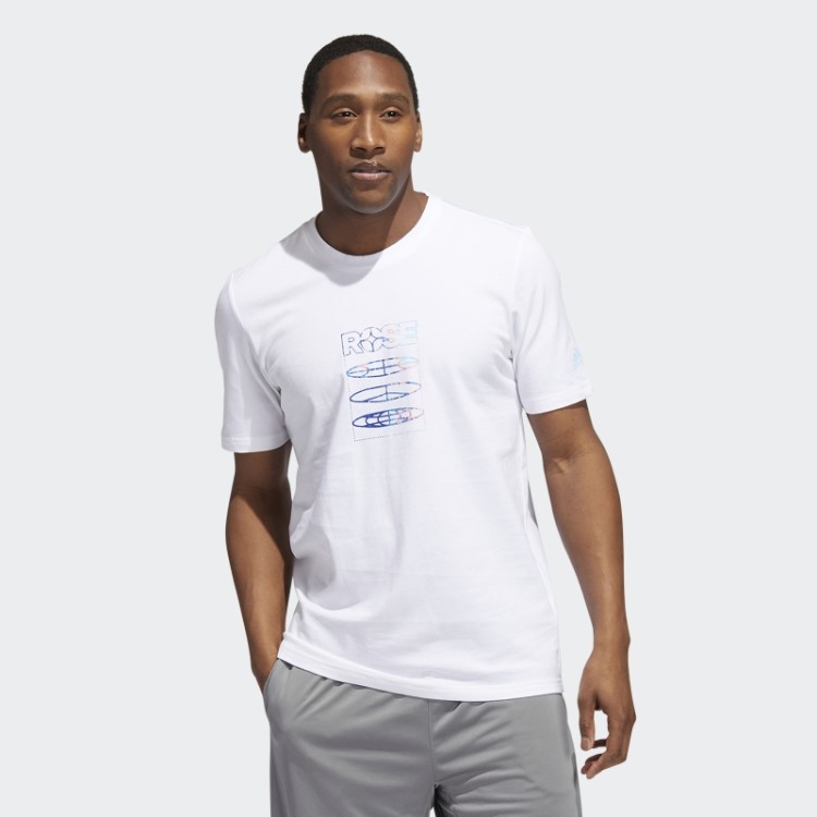 Camiseta Rosa Adidas Branca