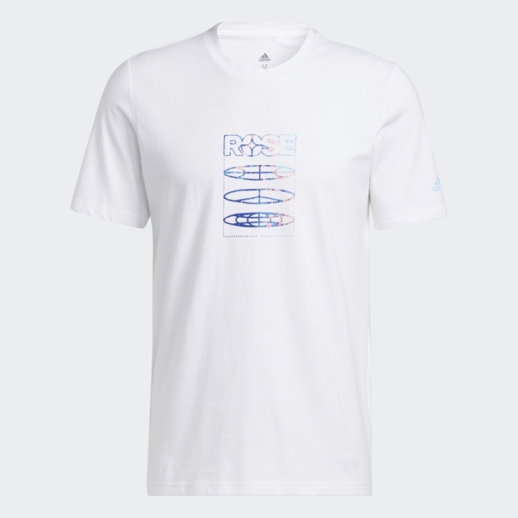 Camiseta Rosa Adidas Branca
