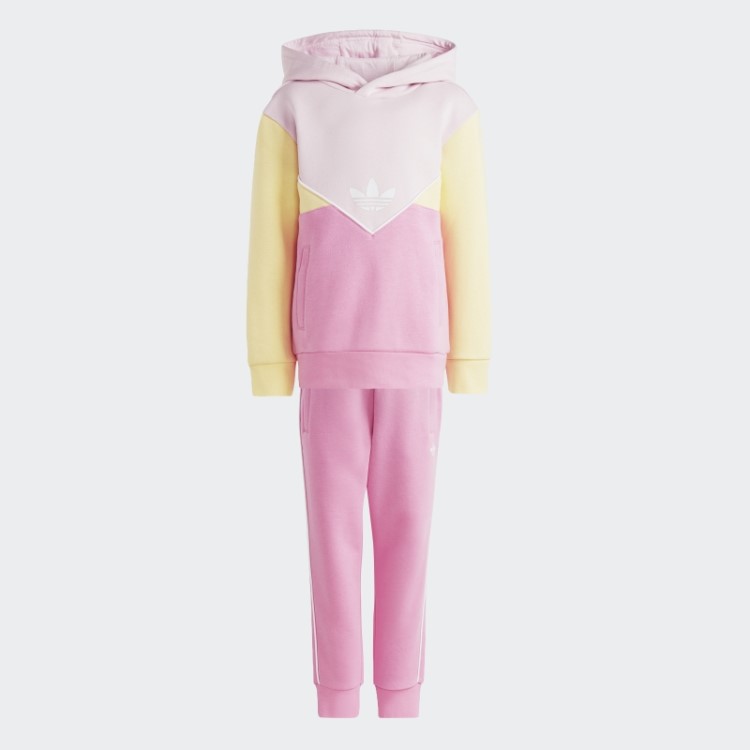Conjunto De Moletom Rosa Adicolor Adidas