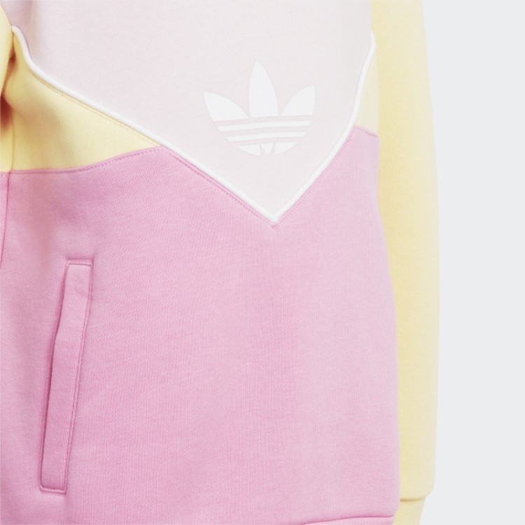 Conjunto De Moletom Rosa Adicolor Adidas