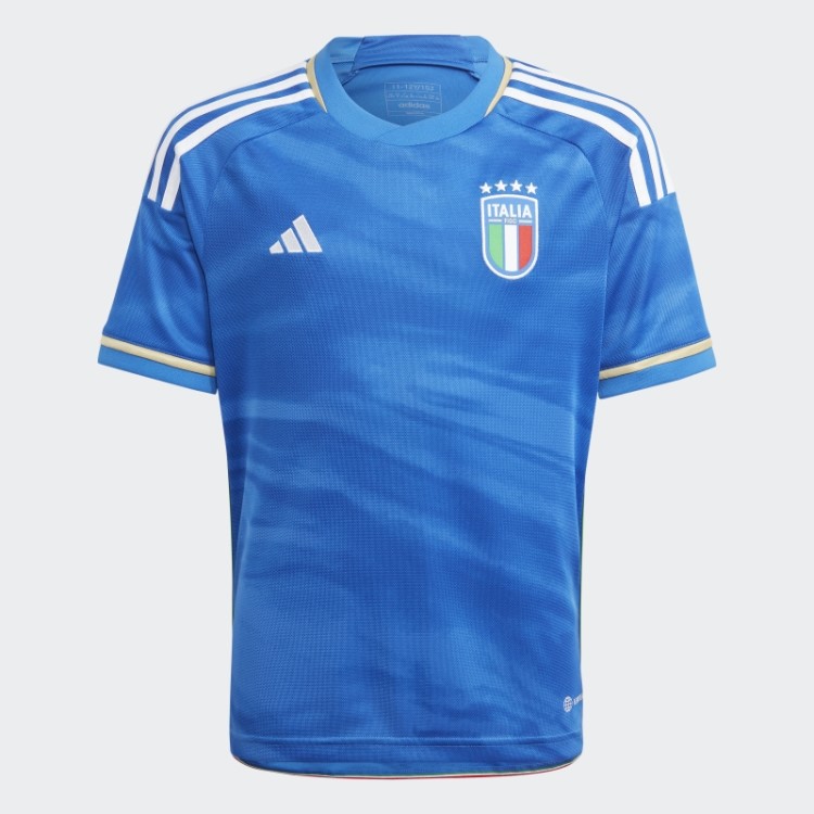 Camisa Azul Adidas Italia 23 Moda