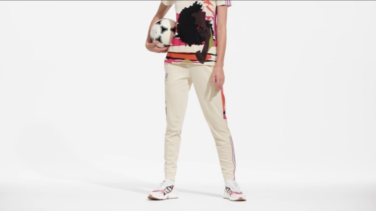 Calça De Trilha Ecru Matiz Adidas Tiro X Thebe Magugu Quente