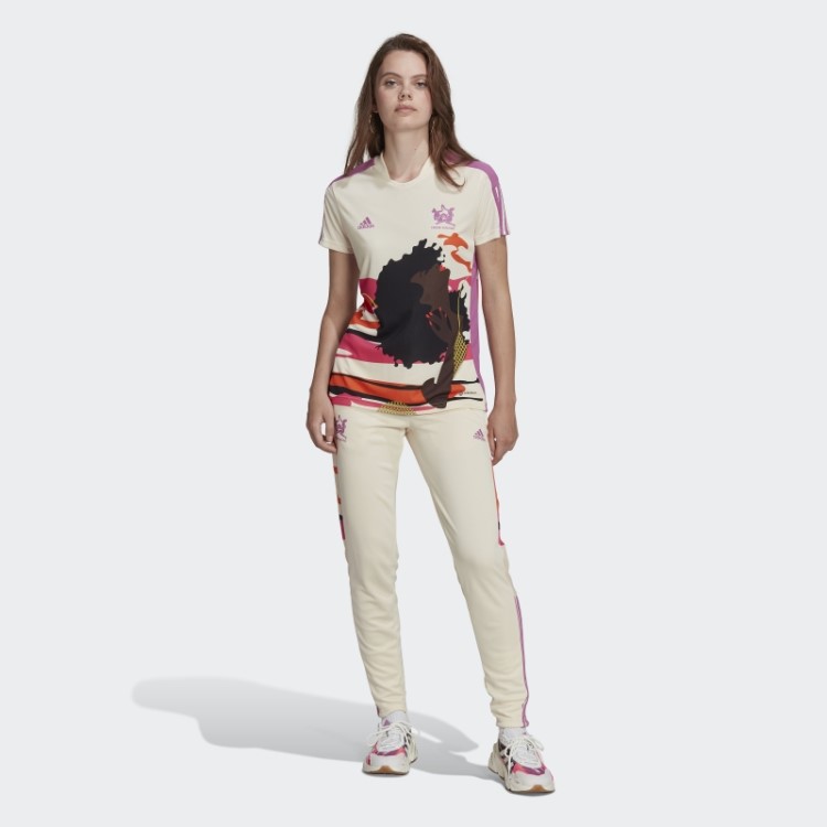 Calça De Trilha Ecru Matiz Adidas Tiro X Thebe Magugu Quente