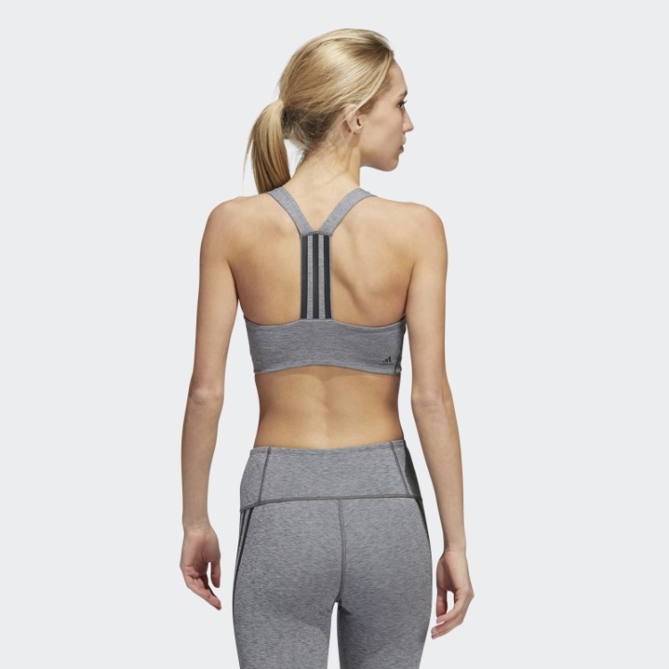 Sutiã Powerimpact Training De Suporte Médio Adidas Cinza Escuro Urze