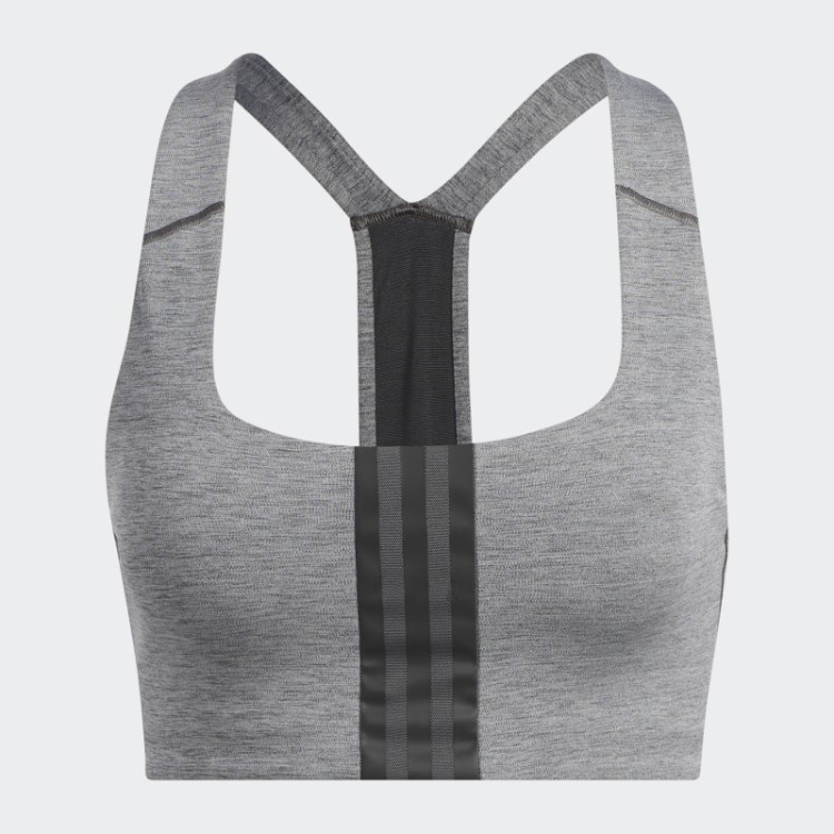 Sutiã Powerimpact Training De Suporte Médio Adidas Cinza Escuro Urze