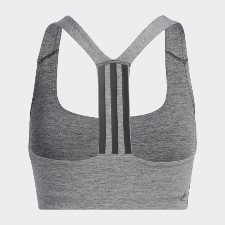 Sutiã Powerimpact Training De Suporte Médio Adidas Cinza Escuro Urze