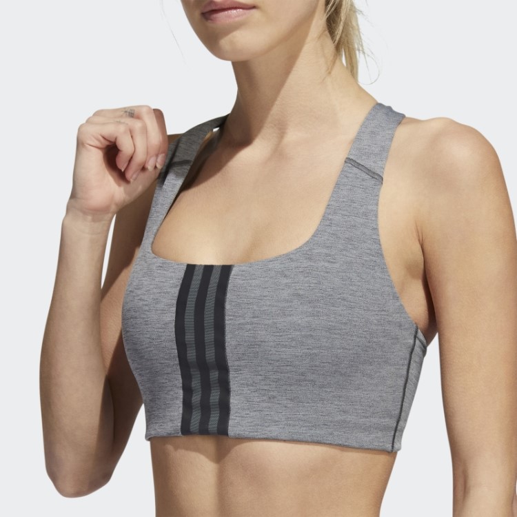 Sutiã Powerimpact Training De Suporte Médio Adidas Cinza Escuro Urze
