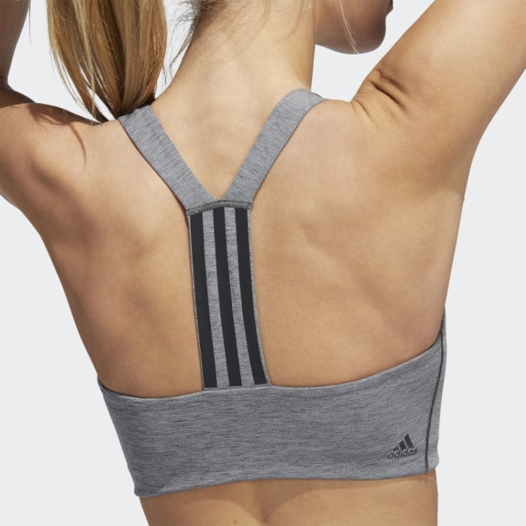 Sutiã Powerimpact Training De Suporte Médio Adidas Cinza Escuro Urze