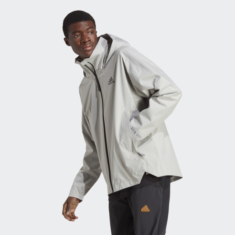 Jaqueta Adidas Traveer Rain.rdy Cinza Metálico (gênero Neutro)