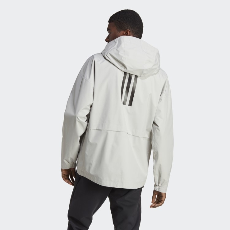Jaqueta Adidas Traveer Rain.rdy Cinza Metálico (gênero Neutro)