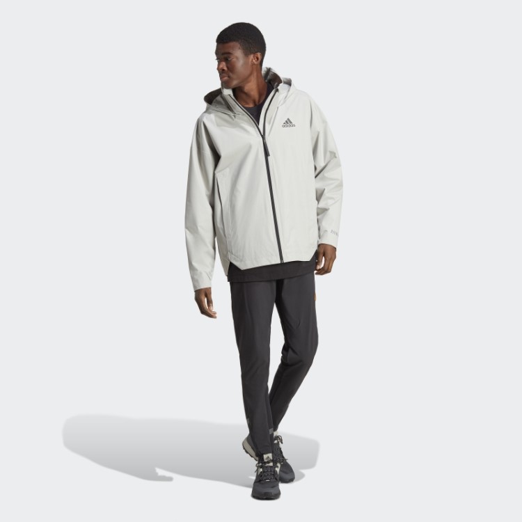 Jaqueta Adidas Traveer Rain.rdy Cinza Metálico (gênero Neutro)