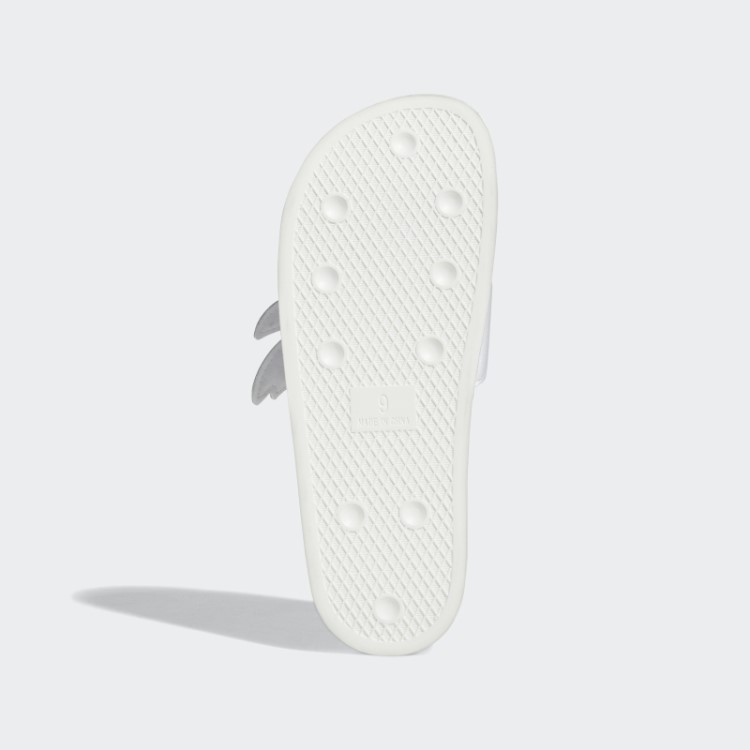 Slides De Asas De Adilette De Monograma Branco Adidas Jeremy Scott