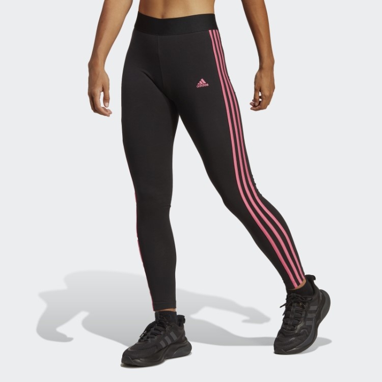 Legging 3 Listras Preta Adidas