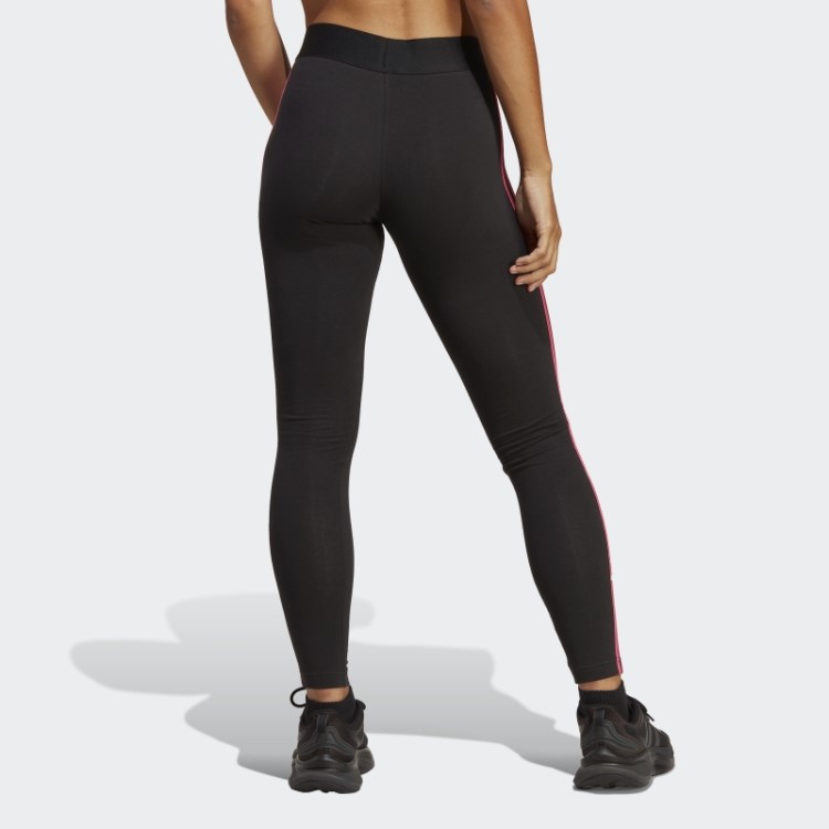 Legging 3 Listras Preta Adidas