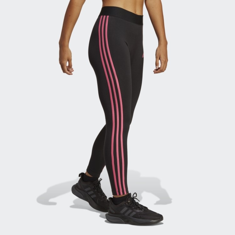 Legging 3 Listras Preta Adidas