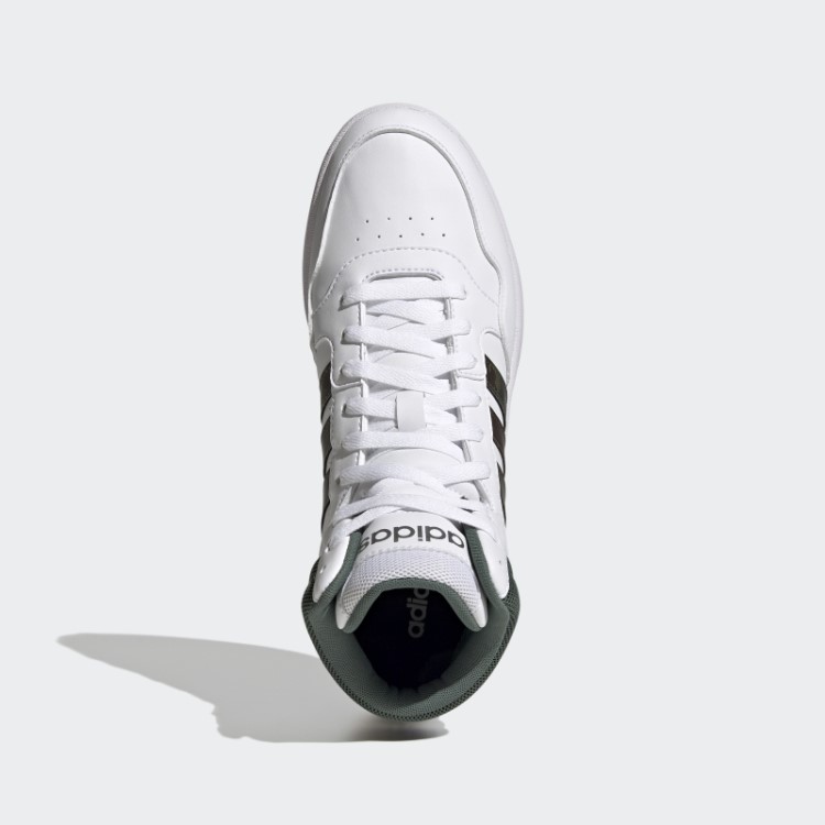 Adidas White Hoops 3.0 Mid Classic Vintage
