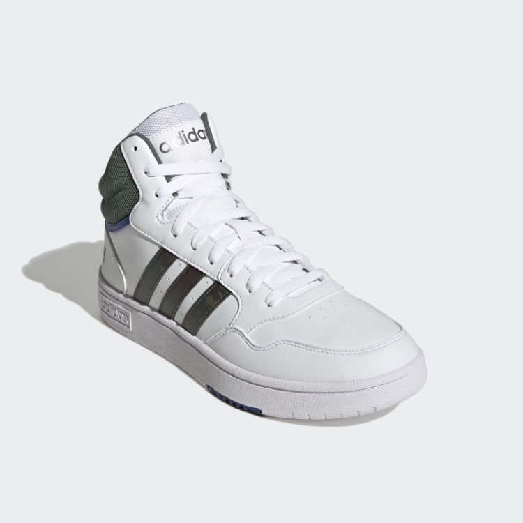 Adidas White Hoops 3.0 Mid Classic Vintage