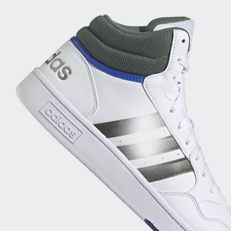 Adidas White Hoops 3.0 Mid Classic Vintage
