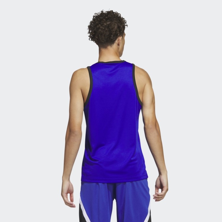 Regata Azul Adidas Legends Basquete Com As Três Listras Fashion