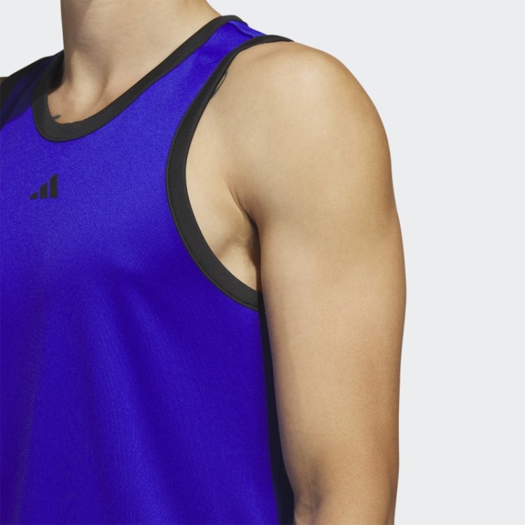 Regata Azul Adidas Legends Basquete Com As Três Listras Fashion