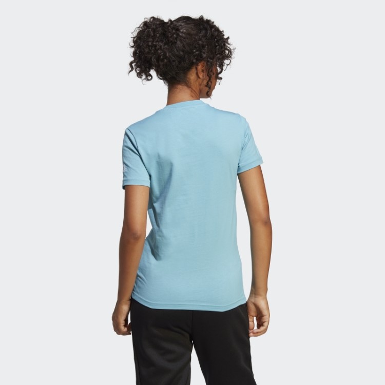 Essentials Camiseta Slim Com Logo Azul Adidas