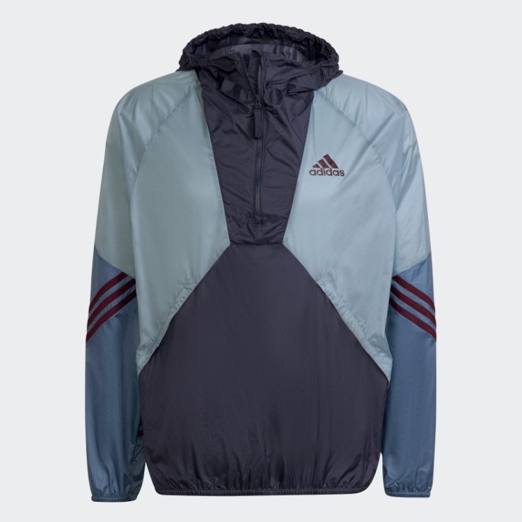 Adidas Marinho De Volta Ao Esporte Wind.rdy Anorak