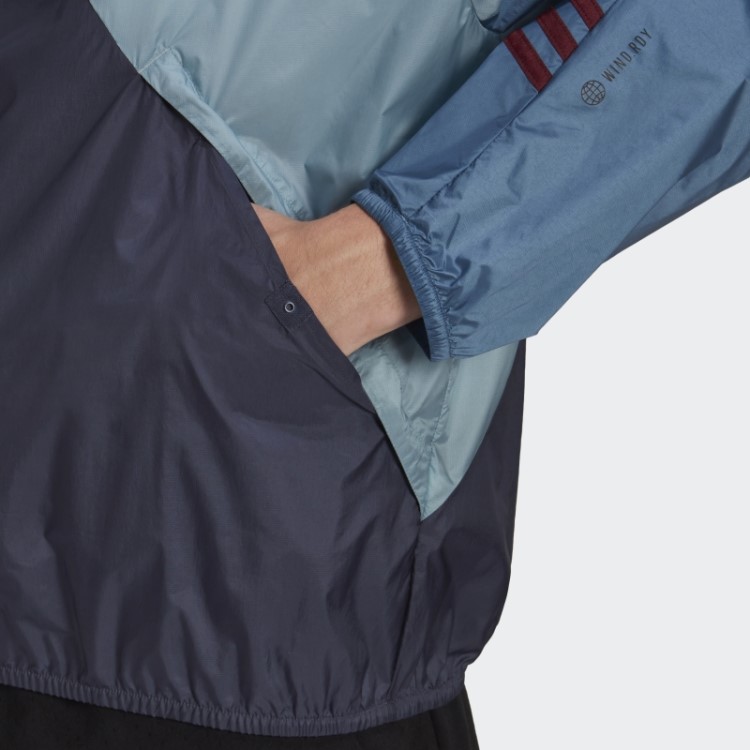 Adidas Marinho De Volta Ao Esporte Wind.rdy Anorak