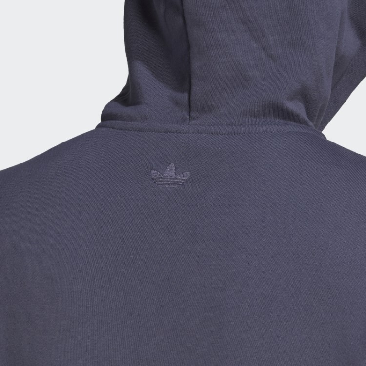 Adidas Moletom Azul Marinho Com Zíper Bordado