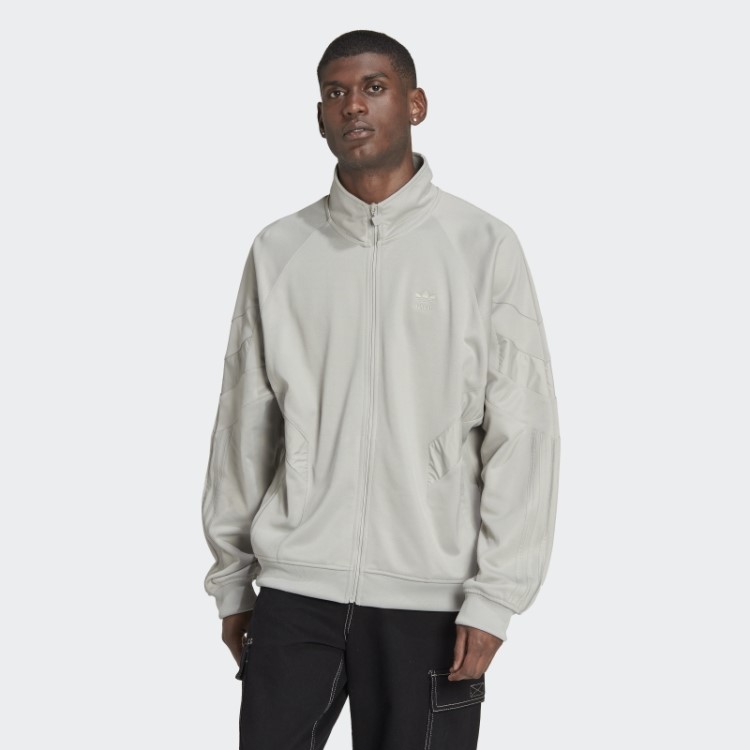 Jaqueta Esportiva Adidas Rekive Cinza Metalizada