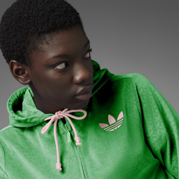 Adidas Adicolor Heritage Now Moletom Com Capuz Em Veludo Verde