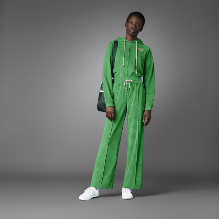Adidas Adicolor Heritage Now Moletom Com Capuz Em Veludo Verde