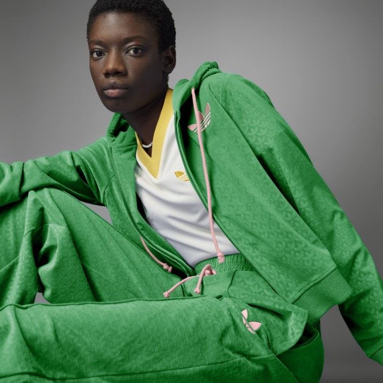 Adidas Adicolor Heritage Now Moletom Com Capuz Em Veludo Verde