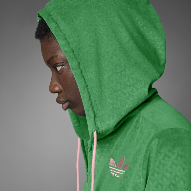 Adidas Adicolor Heritage Now Moletom Com Capuz Em Veludo Verde