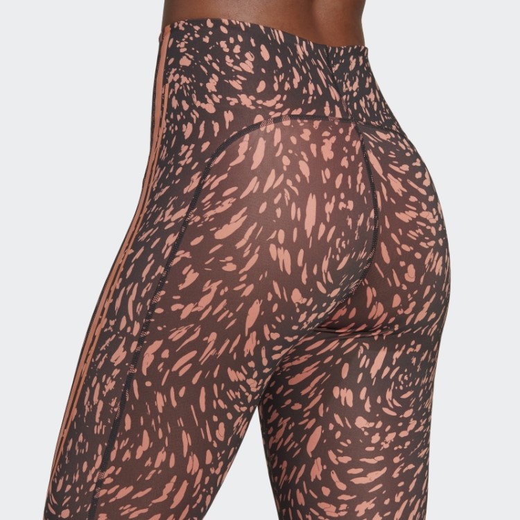 Adidas By Stella Mccartney Leggings De Corrida Com Estampa Truepace Preto Quente