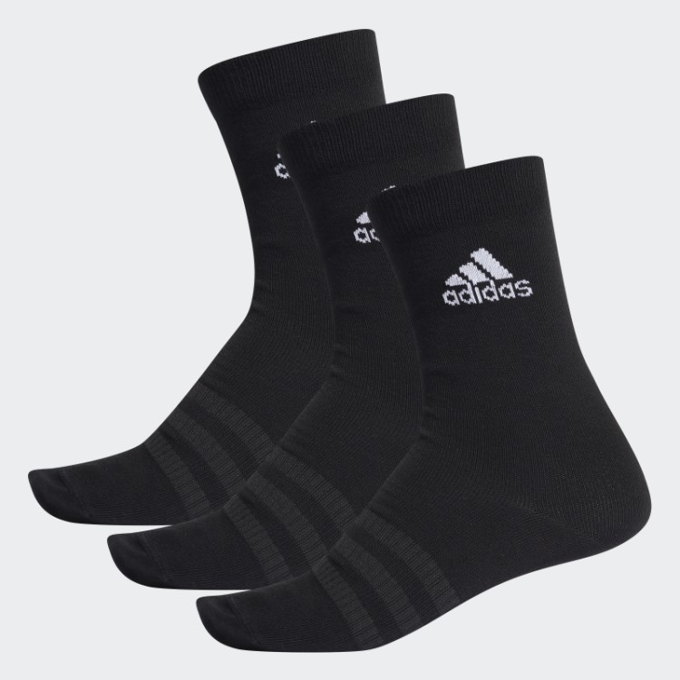 Meias Pretas Adidas 3 Pares