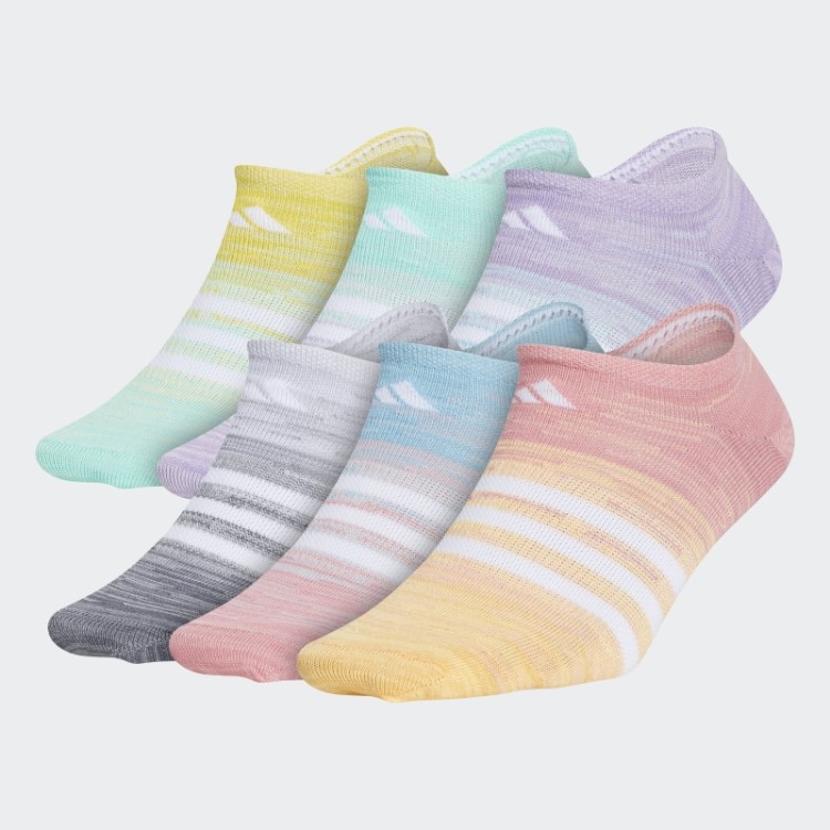 Adidas Superlite Multi Space-dye No-show Multicolor Meias 6 Pares