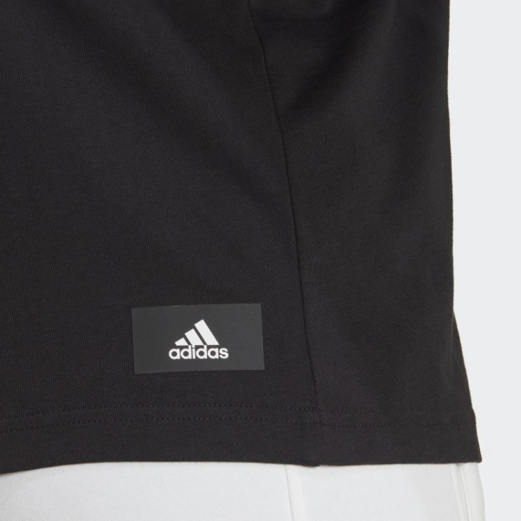 Distintivo De ícones Do Futuro Da Moda Da Camiseta Esportiva Adidas Preta