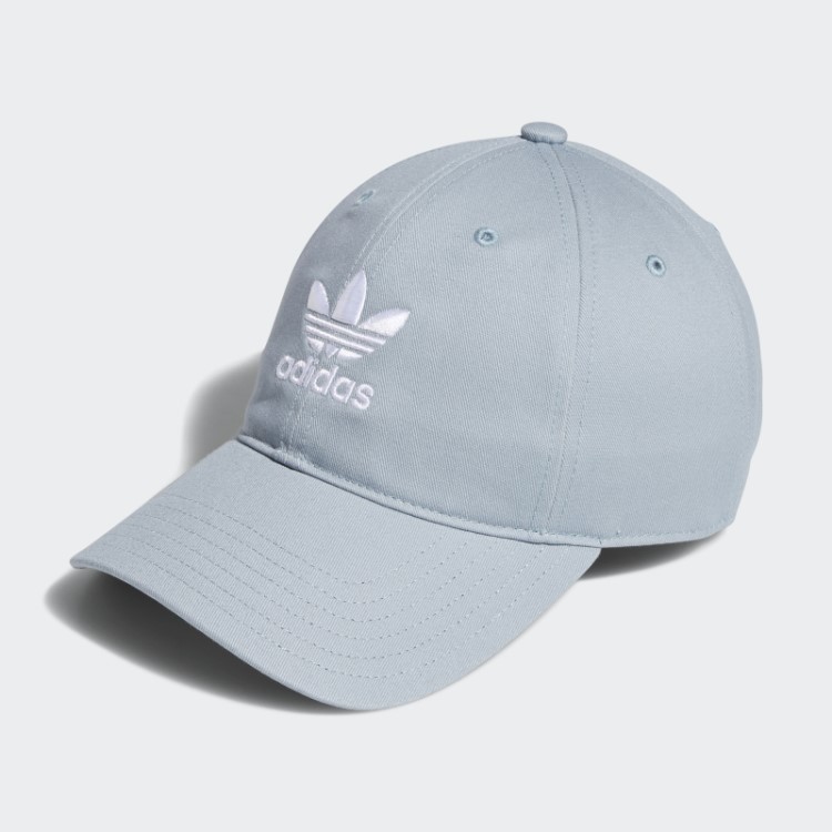 Boné Adidas Descontraído Com Alça Nas Costas Cinza Claro