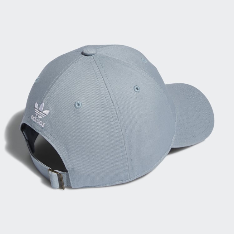 Boné Adidas Descontraído Com Alça Nas Costas Cinza Claro