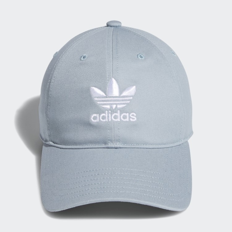 Boné Adidas Descontraído Com Alça Nas Costas Cinza Claro