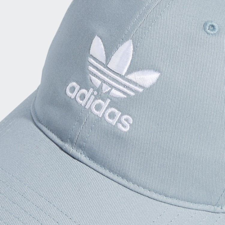 Boné Adidas Descontraído Com Alça Nas Costas Cinza Claro