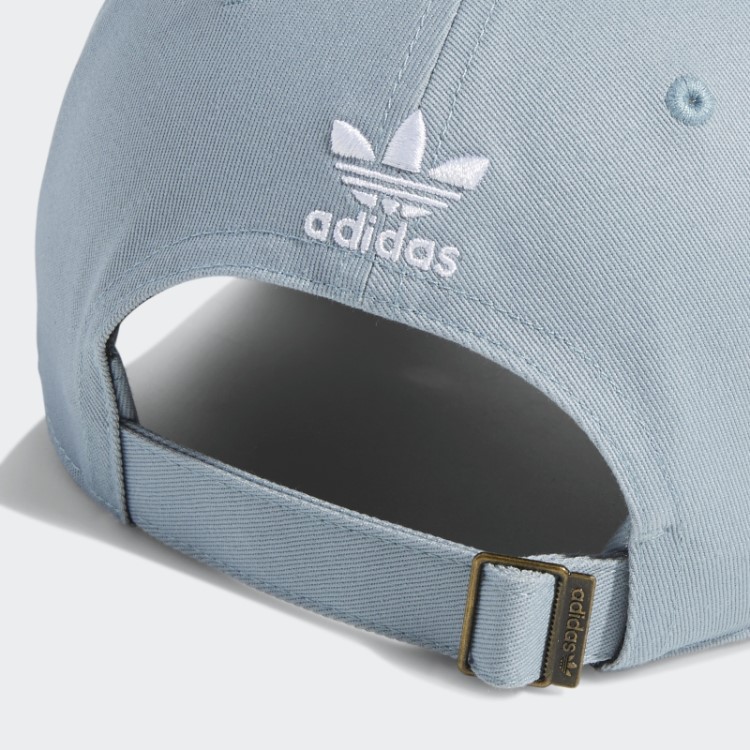 Boné Adidas Descontraído Com Alça Nas Costas Cinza Claro